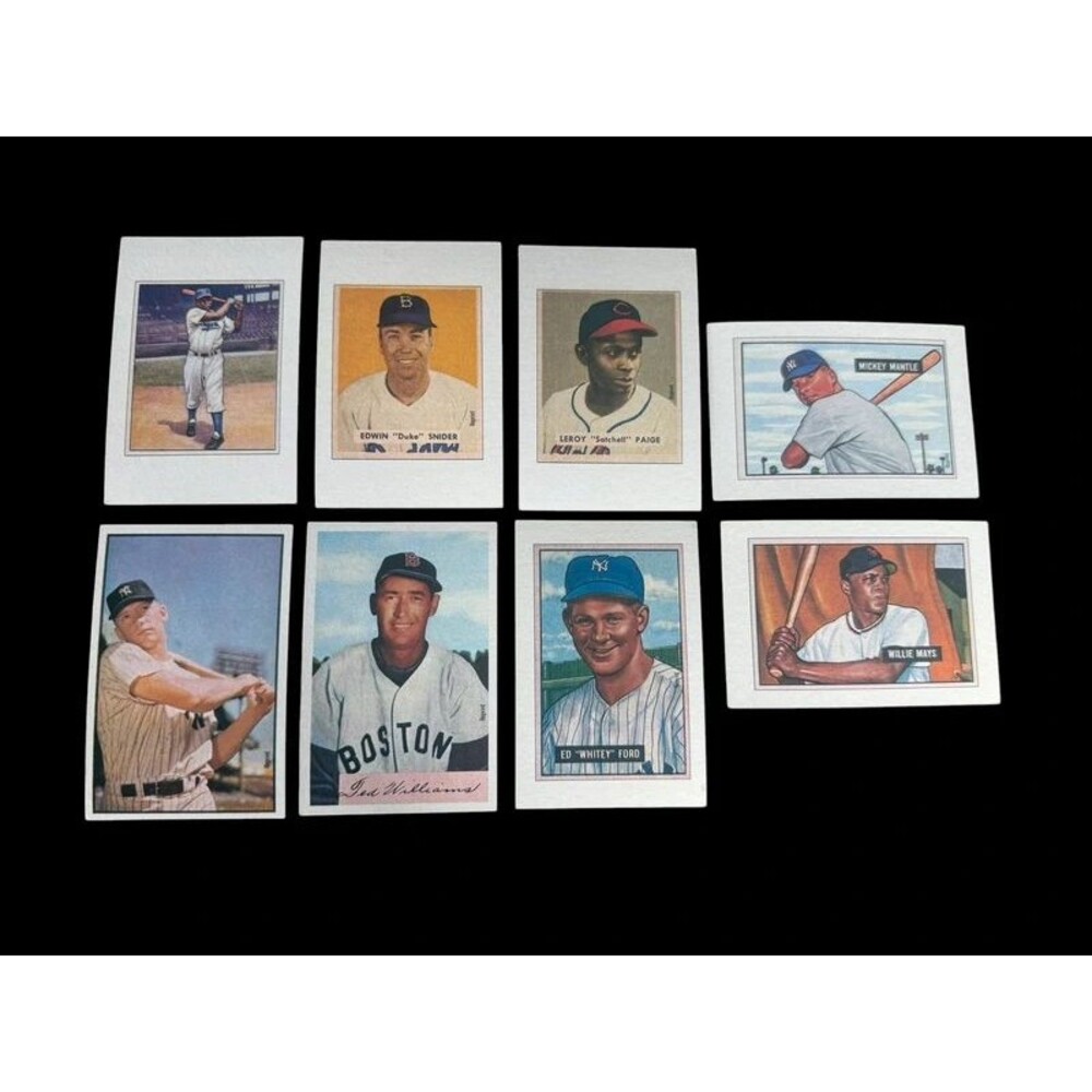 Lot of 8 vintage baseball cards 1989 Bowman Sweepstakes Entry/Reprint Insert Set